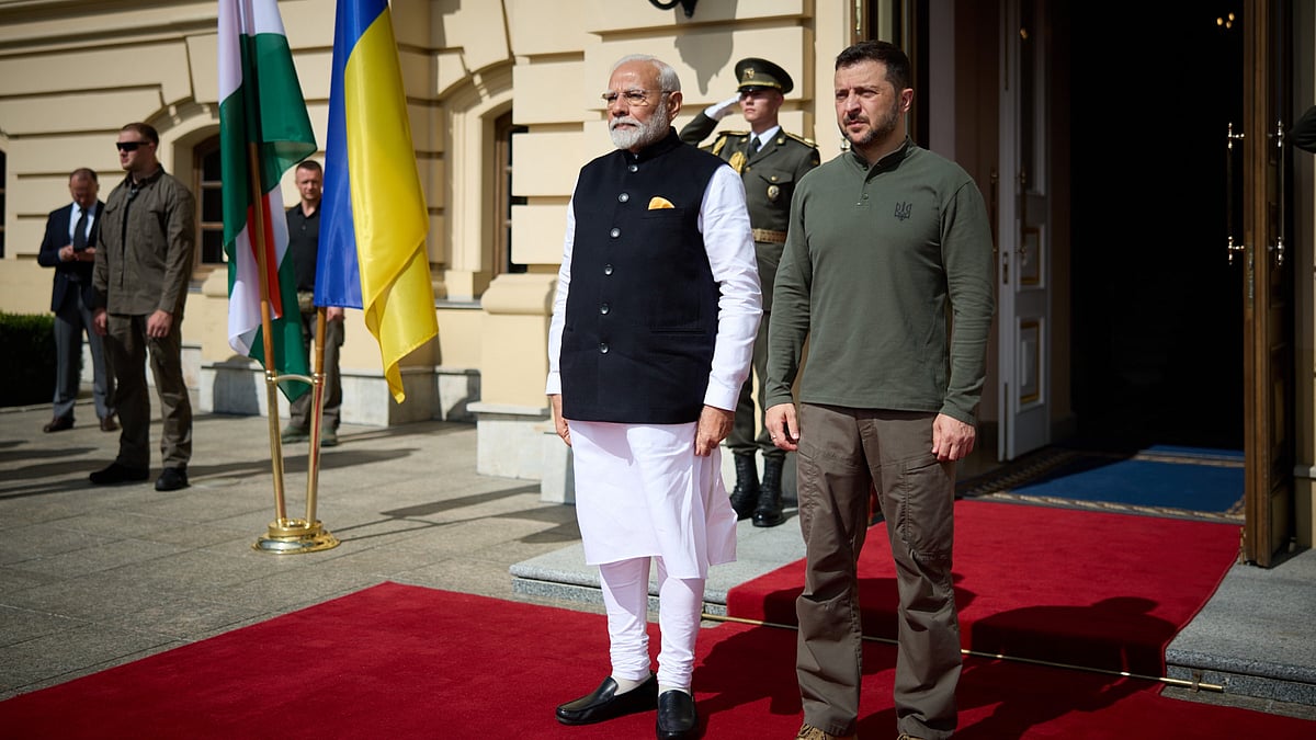 X/@ZelenskyyUa
 : Prime Minister Modi’s calls for peace and dialogue as cornerstones of India’s diplomatic engagement.